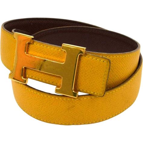 hermes yellow belt